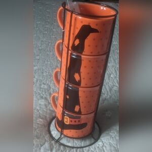 Halloween witch stackable mugs 4 pcs.